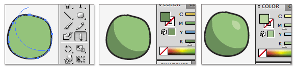 illustrator_cs_shape_coloring_technique Illustrator CS drawing coloring techniques