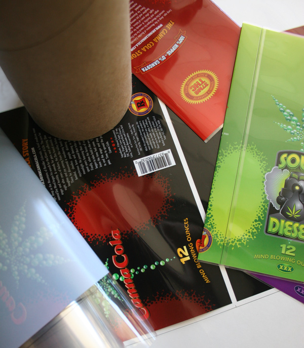digital shrink sleeve proofs both rolls and cut and seamed