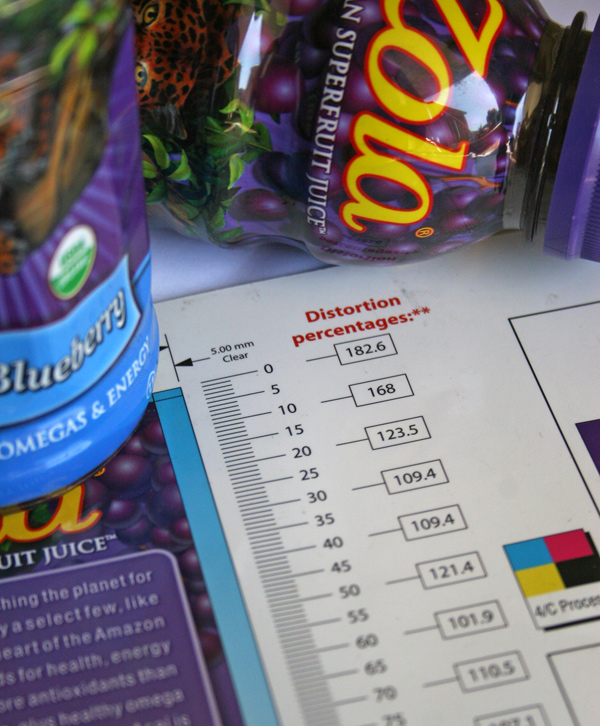 example shrink sleeve distortion percentages
