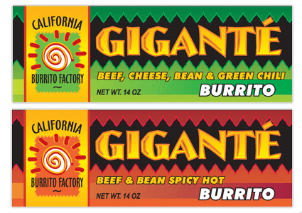 Frozen Burrito Product Package Design