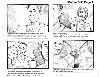 Large Image of Storyboard Illustration Sample