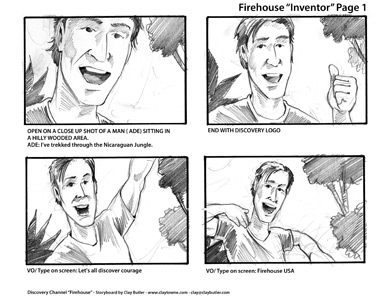 Large Image of Storyboard Illustration Sample