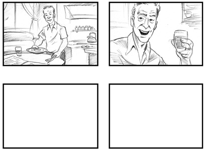 Large Image of Storyboard Illustration Sample