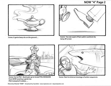 Large Image of Storyboard Illustration Sample