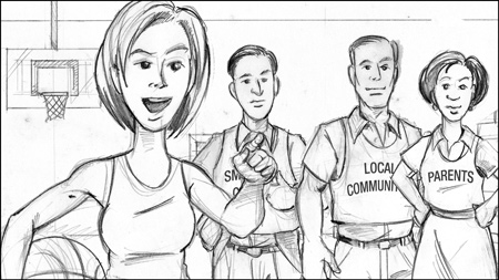 Large Image of Storyboard Illustration Sample