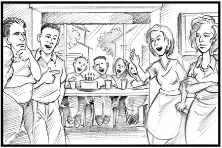 Large Image of Storyboard Illustration Sample