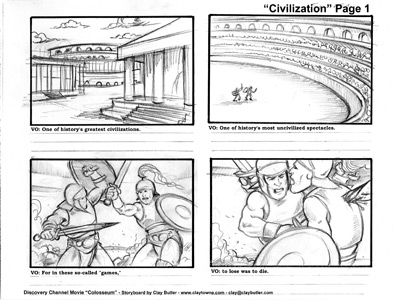 Large Image of Storyboard Illustration Sample