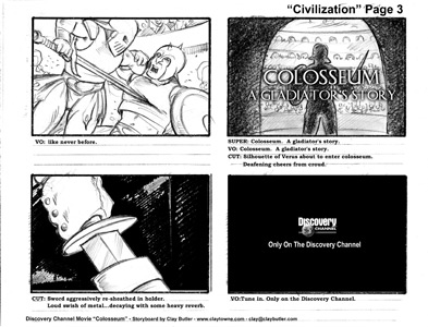 Large Image of Storyboard Illustration Sample