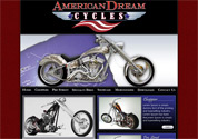 Web Design Sample for Custom Motorcyle Company