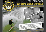 Web Design Sample for a Surfboard Repair Company